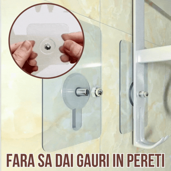 Set 10 Șuruburi Adezive fără Găuri în Perete